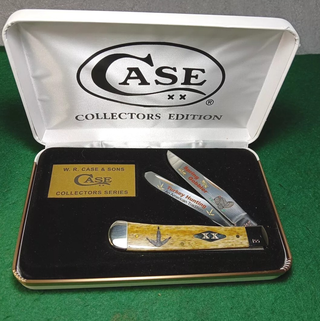 Case xx 6254 SS Trapper Knife, Spring Gobbler Turkey W/ Smooth