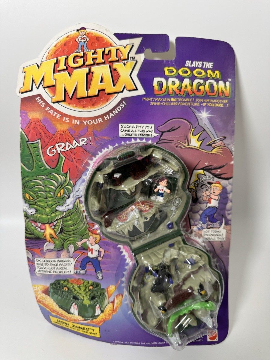 MIGHTY MAX Slays The Doom Dragon DOOM ZONE SERIES 1 Play Set 1992