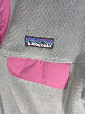 Patagonia Synchilla Snap T Fleece Pullover Gray Pink XS | eBay