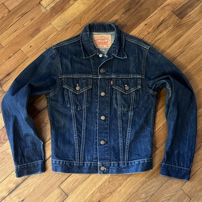 Levis Big E 70505-0217 Type 3 90s Denim Trucker Jacket Size 40 555
