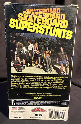 Skateboard Superstunts vintage VHS skate video Christian Hosoi Rob