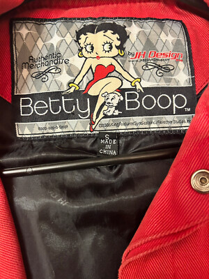 Vintage Betty Boop Authentic merchandise Jacket by JH Design Size