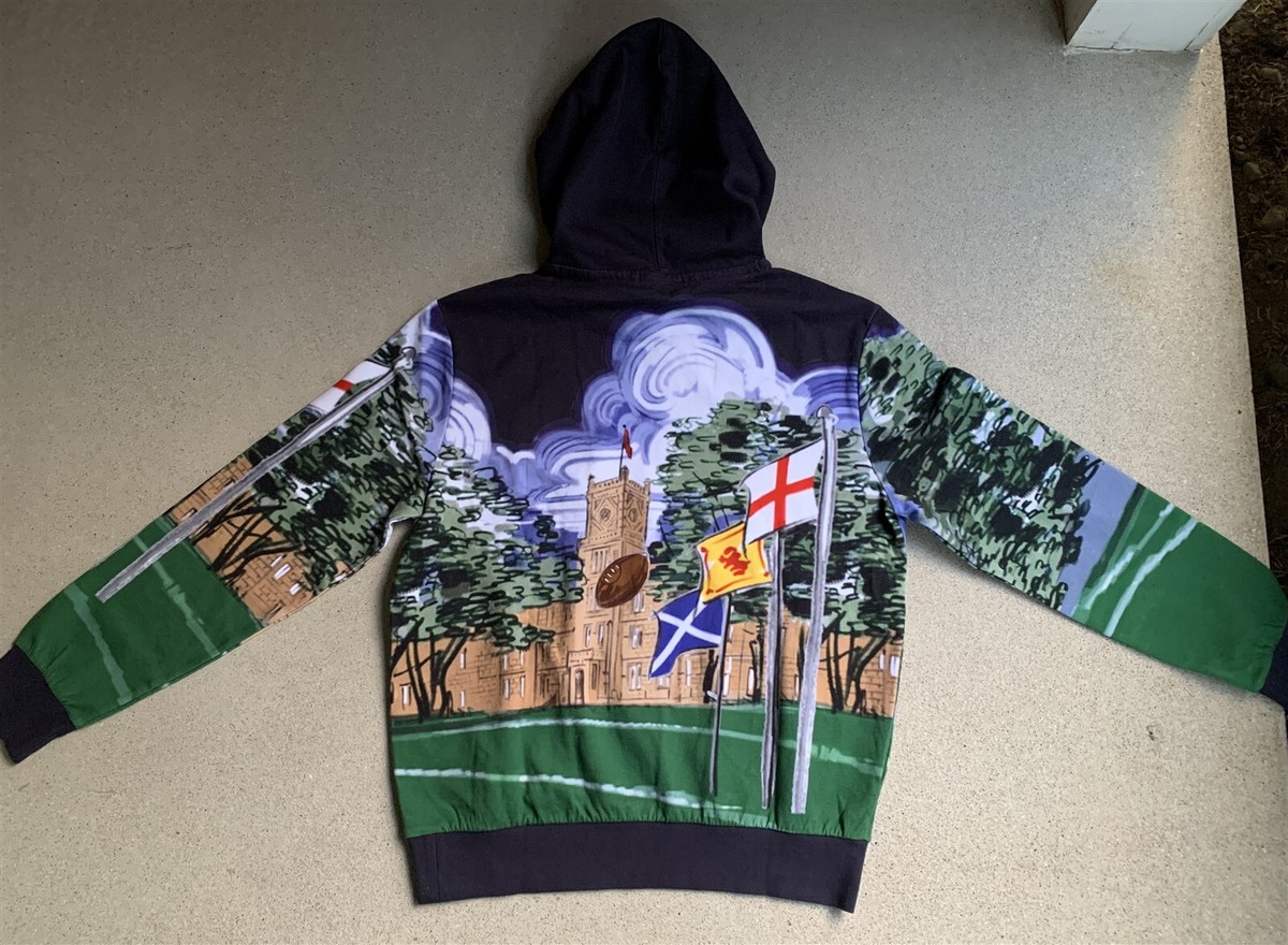NWT Polo Ralph Rugby Kicker Bear Hoodie Hoody M | eBay
