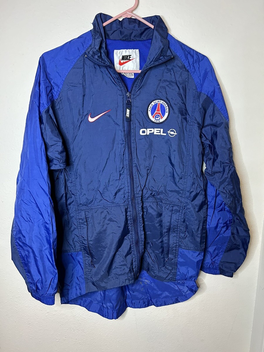 VTG Nike PSG Paris Saint Germain 90s Soccer Windbreaker Jacket