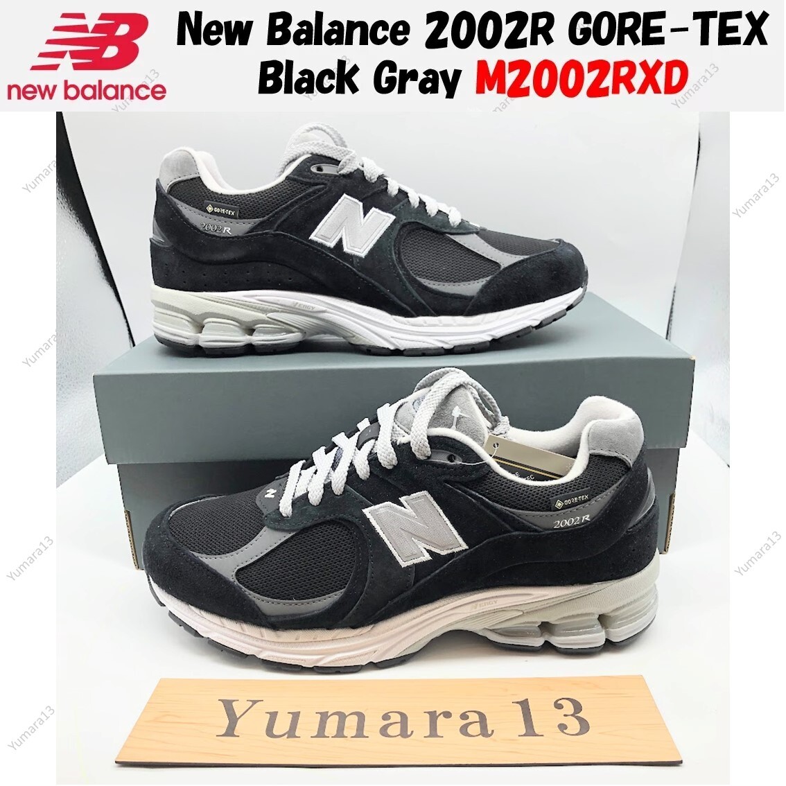 New Balance 2002R GORE-TEX Black Gray M2002RXD Men's Size | eBay