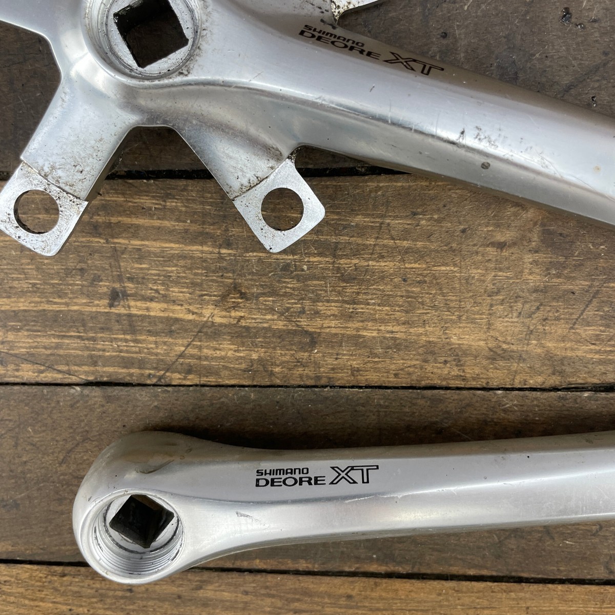 Vintage Shimano Deore XT FC-M737 Crank Set 175 mm 94 58 BCD Triple