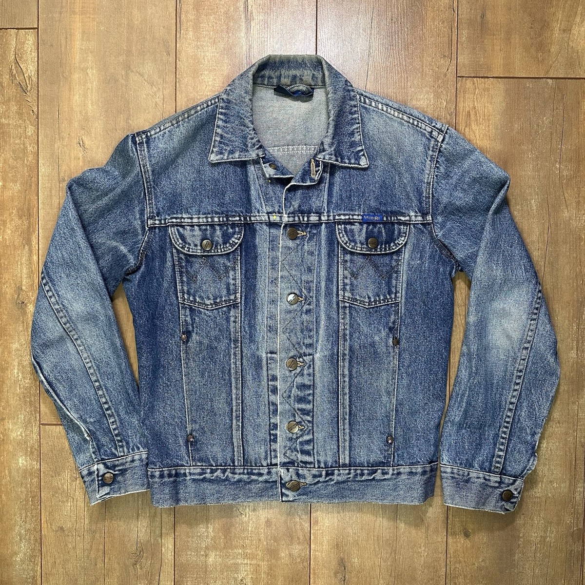 Vintage Wrangler 70s/80's Denim Jacket Jean Trucker Mens S Made In