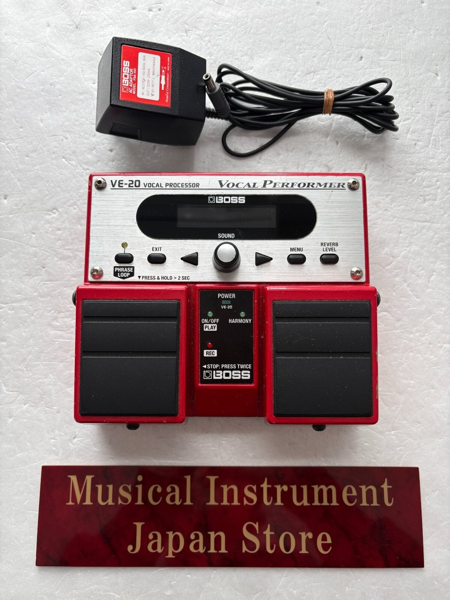 Boss VE-20 Vocal Guitar Effect Pedal with Adapter Used from Japan