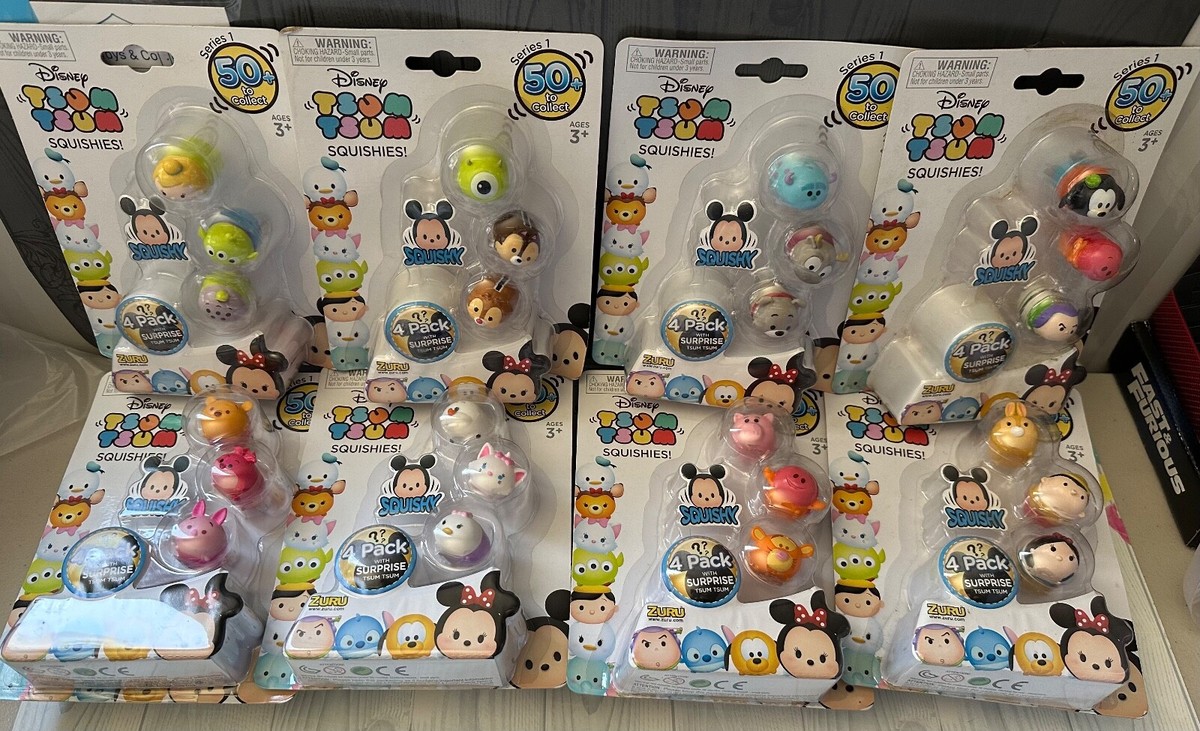 1 x Tsum Tsum Squishies Series 1 4-pack Disney Licensed NEW