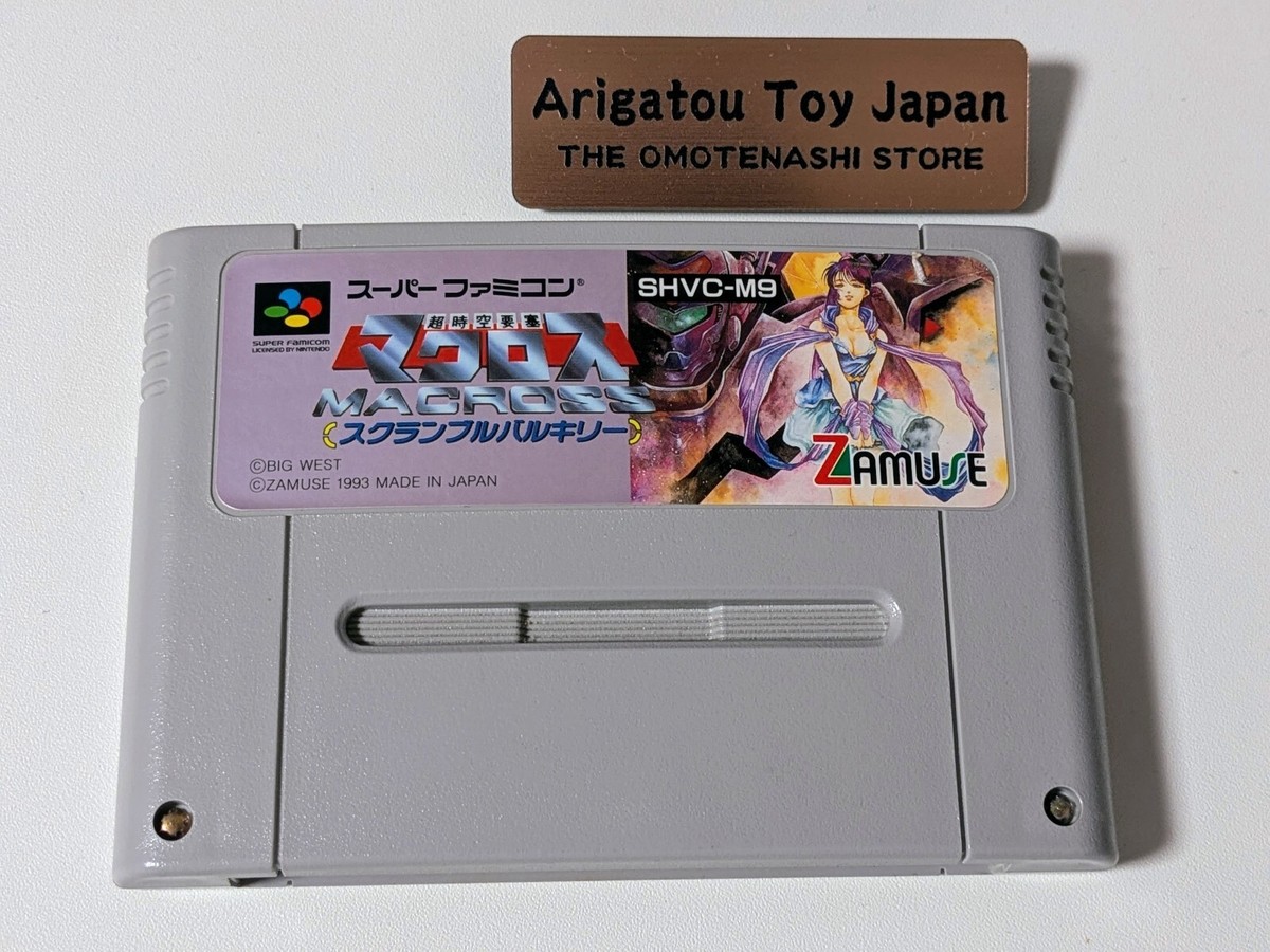 SNES Macross Scrambled Valkyrie Choujikuu Yousai SFC Super Famicom