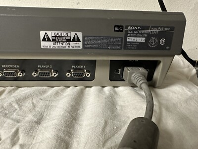Sony PVE-500 Edit Control Unit Editing Controller - Tested