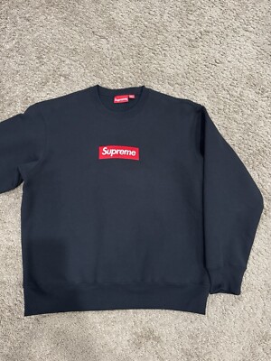 Size Medium - Supreme Box Logo Crewneck FW22 “Black” ✓New And