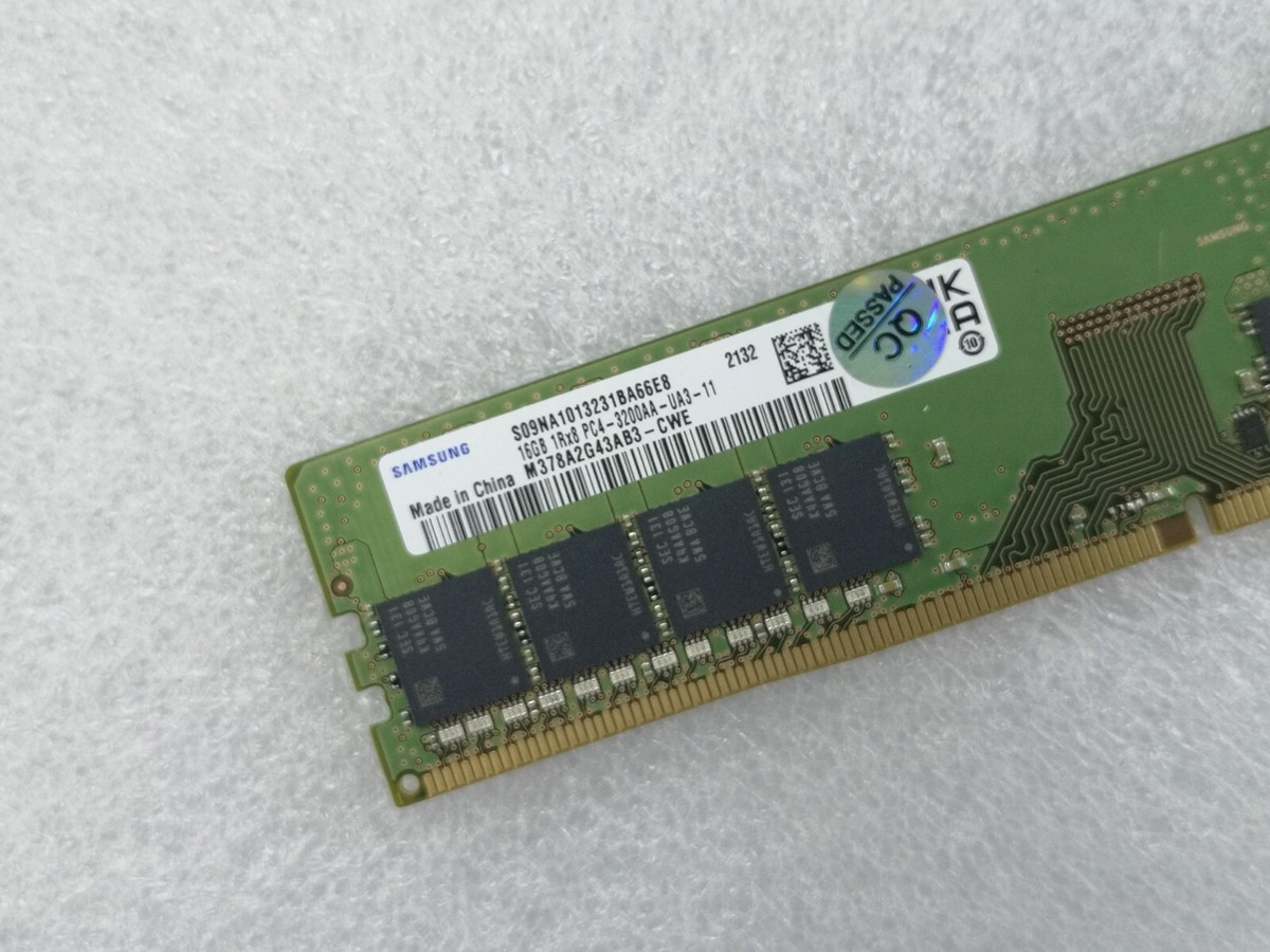 Samsung 16GB DDR4 3200 Desktop DIMM RAM 1Rx8 PC4-25600