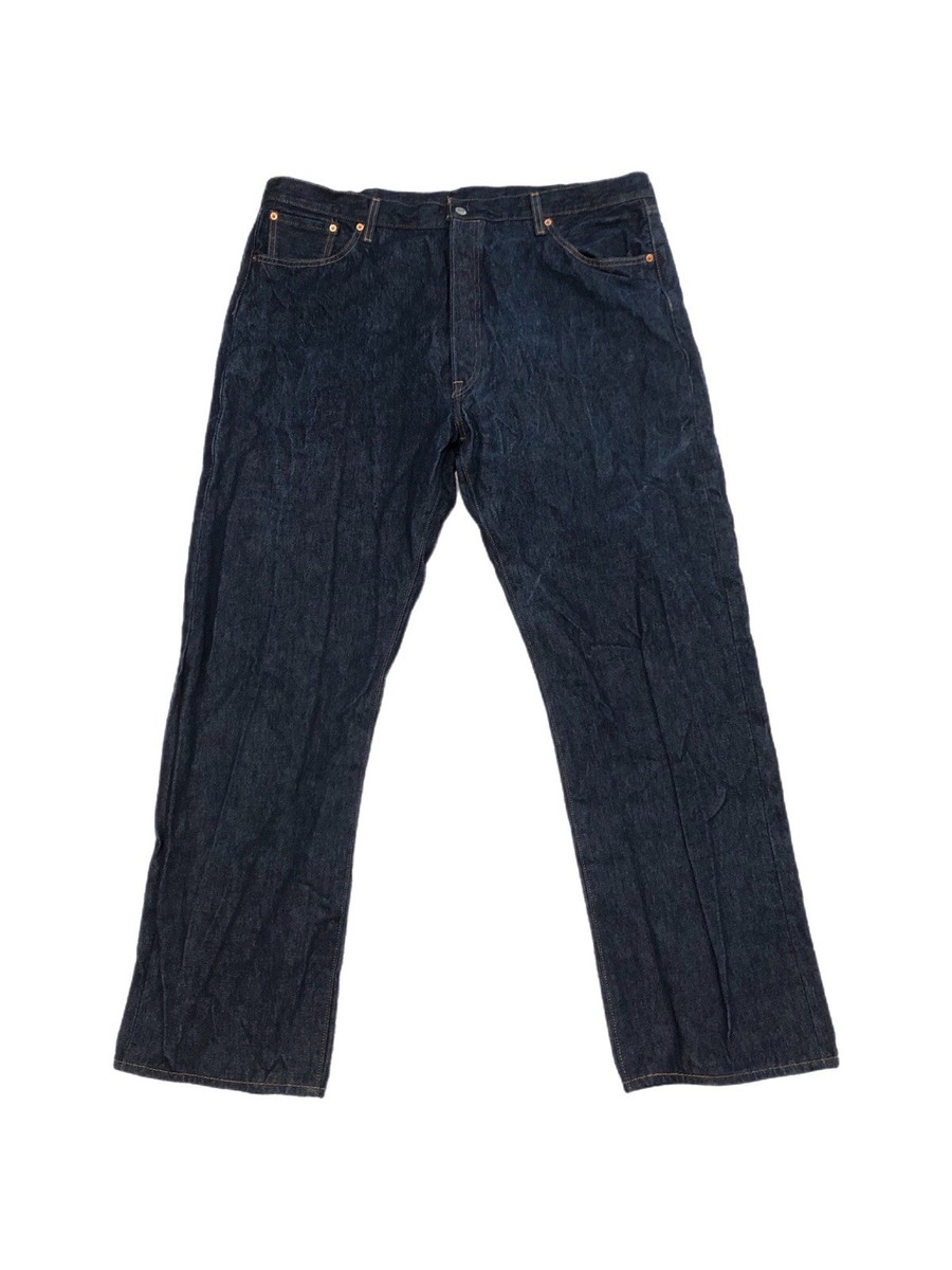 Levis 501XX Ltd Edition Raw Denim Button Fly Jeans 42x32 Baggy