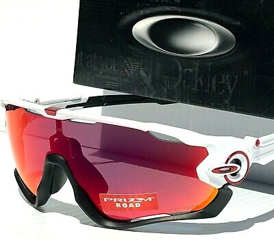 NEW Oakley JAWBREAKER Shiny White w PRIZM ROAD Iridium Sunglass