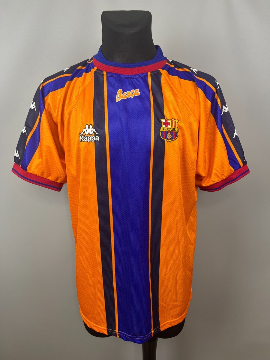 BARCELONA 1996 1997 AWAY SHIRT FOOTBALL SOCCER JERSEY CAMISETA