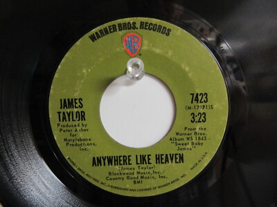 💥' JAMES TAYLOR ' HIT 45 + PICTURE [ FIRE AND RAIN ] 1970 !💥 | eBay