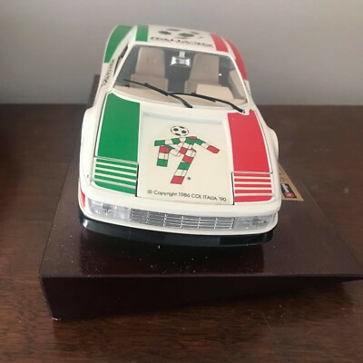 BURAGO 1/18 Ferrari Testarossa 1984 Italia`90 1990 World Cup Made