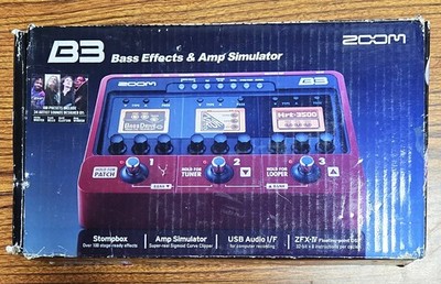 NEW Zoom B3 Bass Effects & Amp Simulator Pedal | eBay