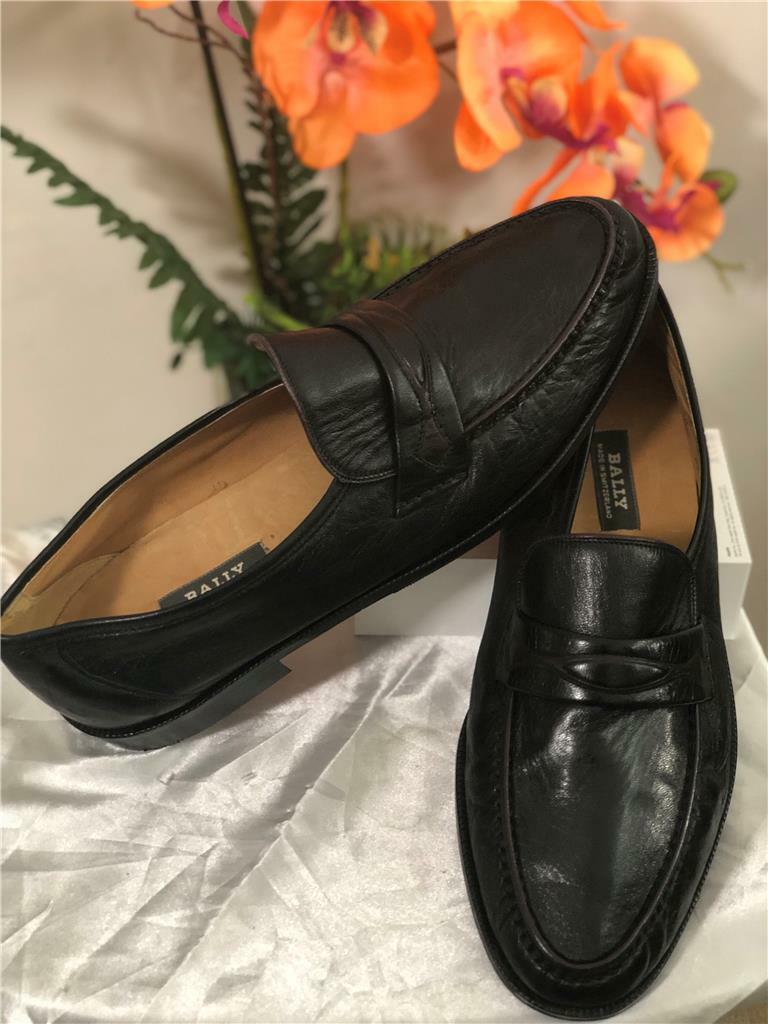 Bally Switzerland Loafer Slip-On Two Tone Soft Leather Men Dress
