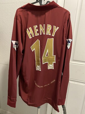 Thierry Henry Nike FC Arsenal 05/06 Size XXL French Player Gunners
