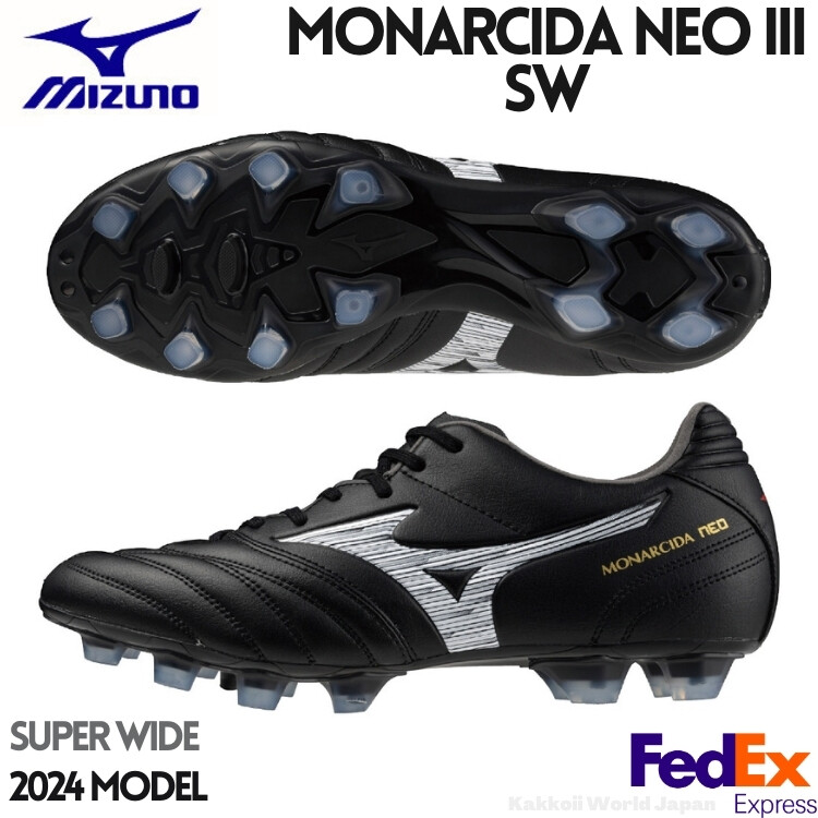 MIZUNO Soccer Cleats MONARCIDA NEO 3 SW P1GA242401 Black/White
