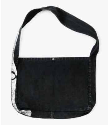 Kapital 14 oz. Denim Bone Print Book Bag Black /Shoulder bag | eBay