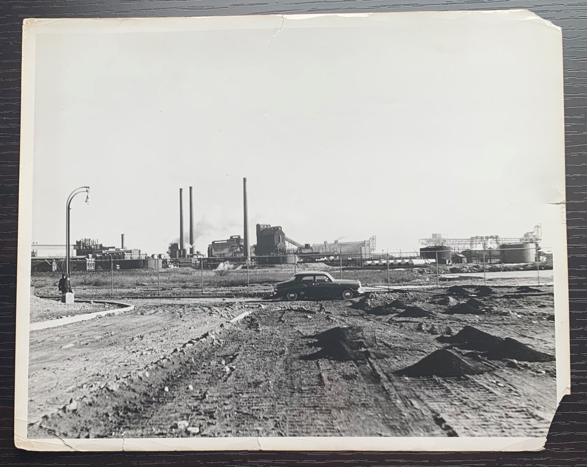 HUNTS POINT THE BRONX NEW YORK 1950'S REAL BLACK AND WHITE PHOTO