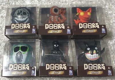 New Set of 6 PhatMojo Roblox Doors Minifigures Figure Rush Seek