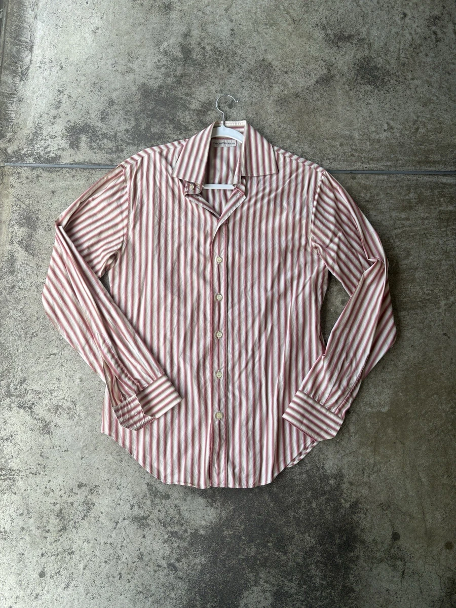 Emporio Armani Striped Casual Button-Down Shirts for Men for sale