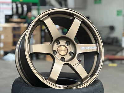 New 18x8.5J NK TE37 Flow Formed BRONZE (4 Wheel) 5x100 Toyota GT86