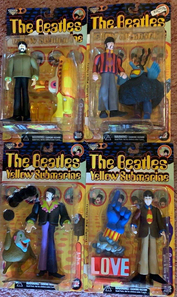 COLLECTABLE Beatles Yellow Submarine Figures Set of 4-Original