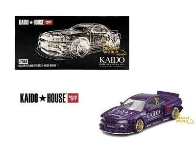 Kaido House x Mini GT 1:64 Nissan Skyline GT-R (R34) Kaido WorksV1