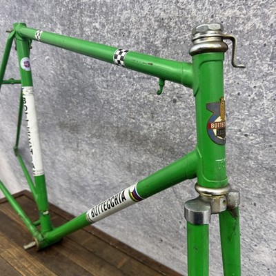 Vintage Bottecchia Road Bike Frame 60cm Green Steel Italy Racing