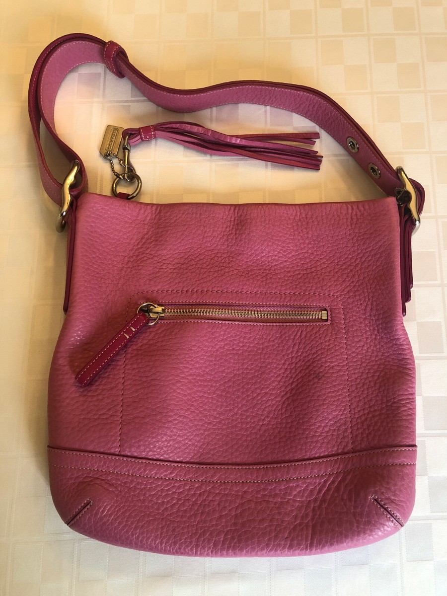 Coach Legacy Soft Pink Pebbled Leather Shoulder Purse K04S-1427 | eBay