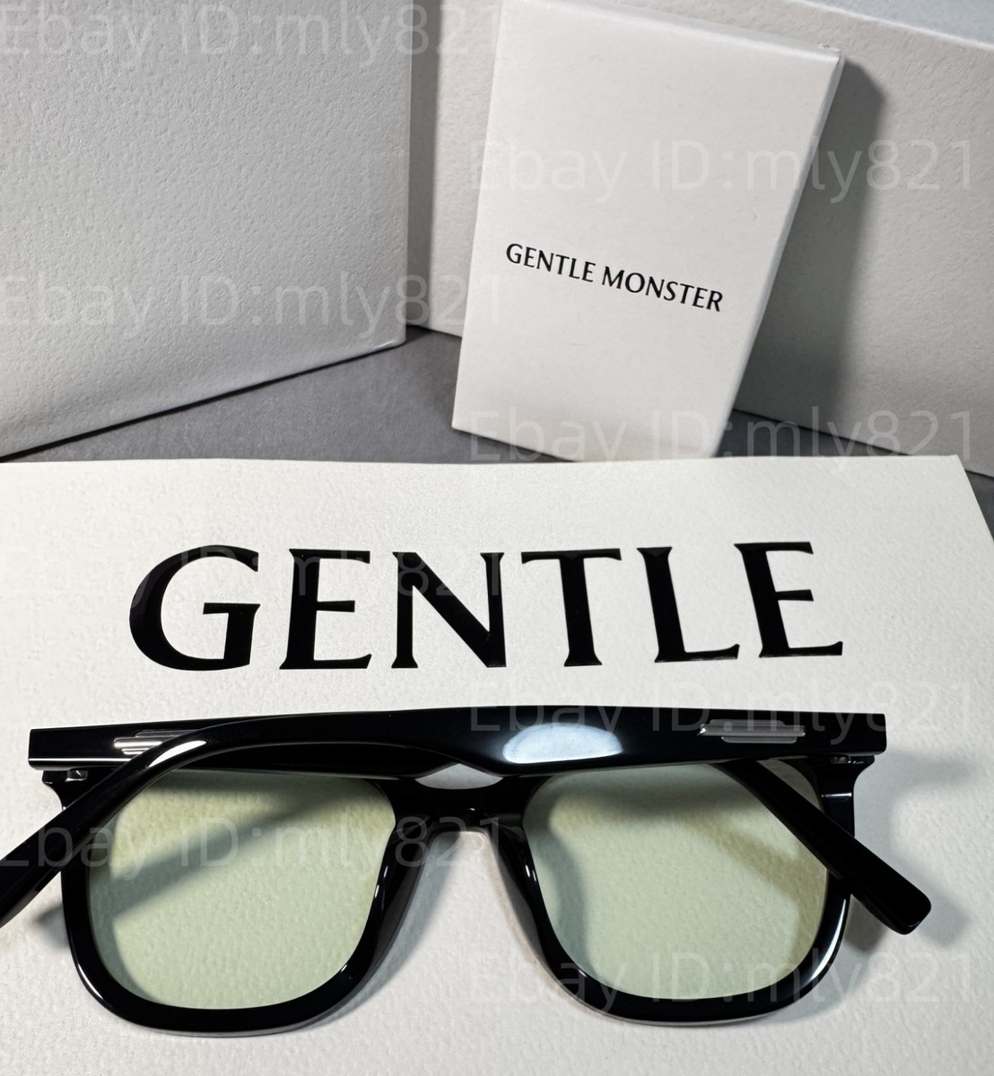 GentleMonster Lilit 01(K) Unisex Sunglasses Black Frame Green