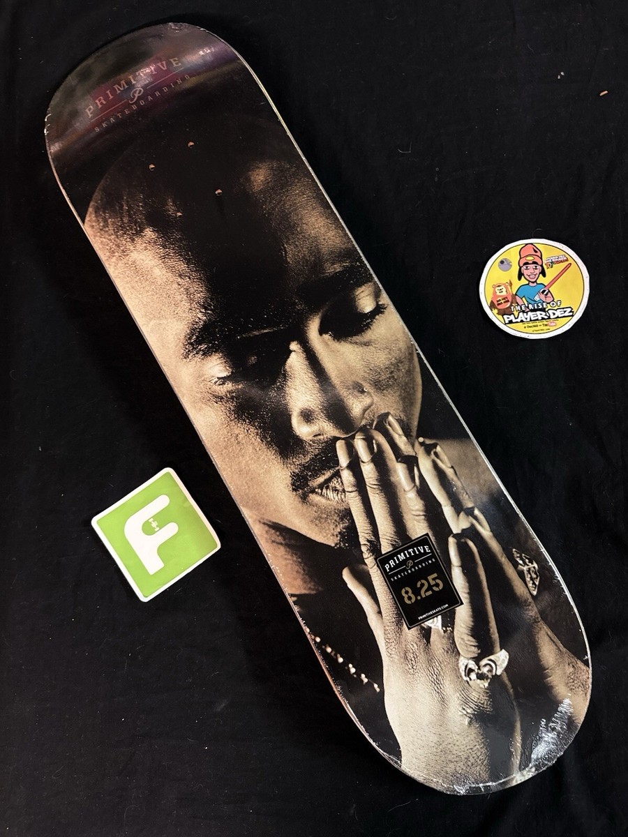 RARE Tupac Shakur Prayer Hands 2PAC Primitive Skateboard Deck
