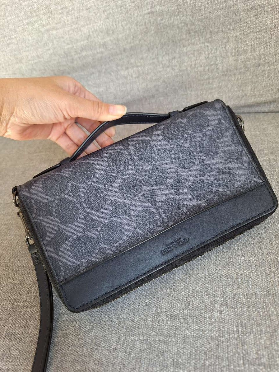 NWT COACH F25528 DOUBLE ZIP TRAVEL ORGANIZER | eBay