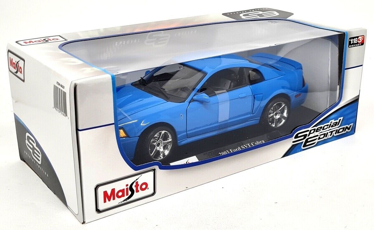 2003 MUSTANG SVT COBRA COUPE BLUE NEW IN BOX | eBay