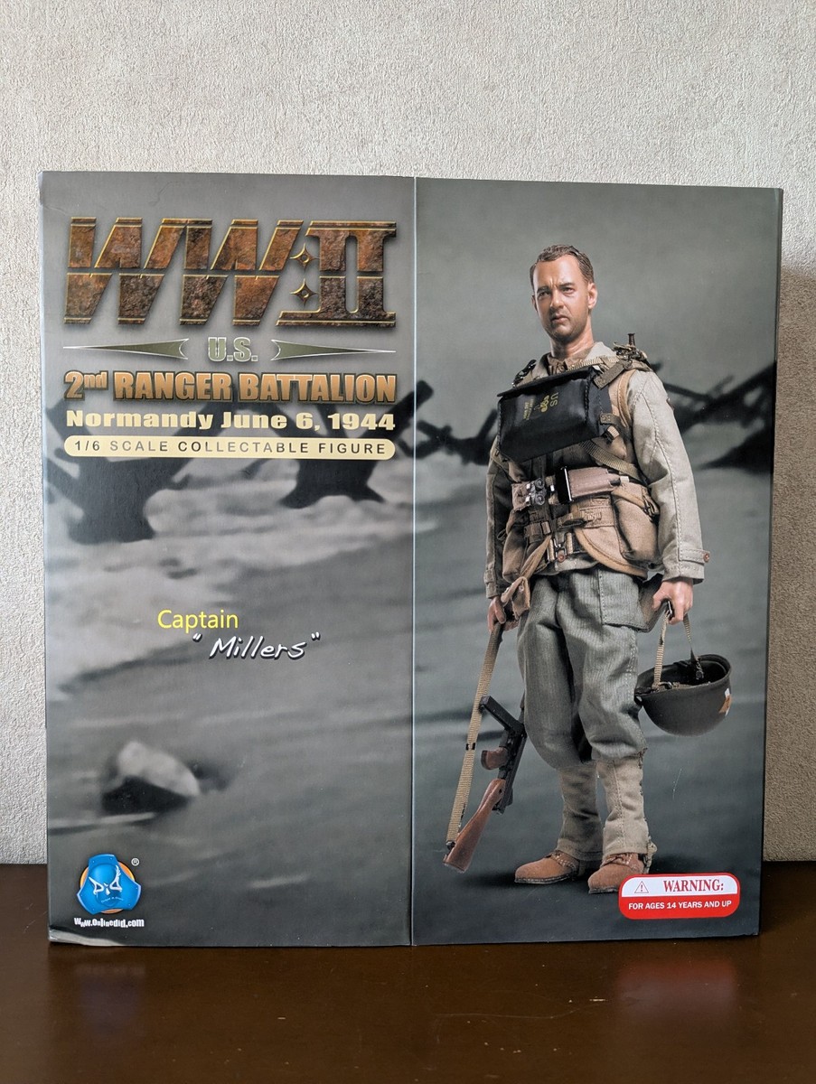 DID WWII 2nd Ranger Battalion Captain Miller 1/6 Figure - Normandy