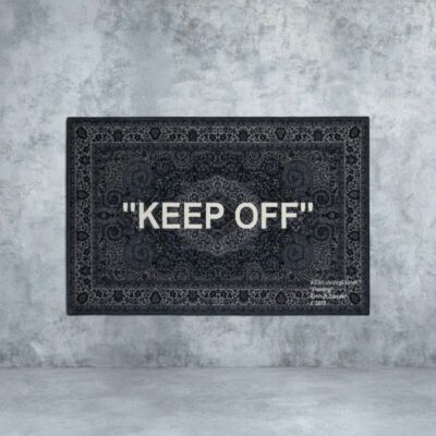 AUTHENTIC Virgil Abloh KEEP OFF Rug Carpet IKEA Off White | eBay