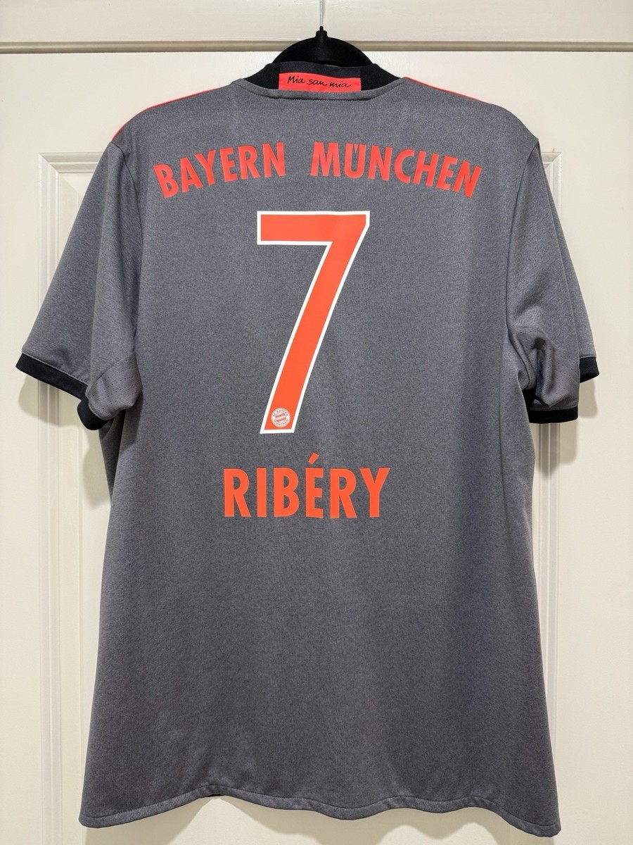 Ribery #7 Mens LARGE Adidas Bayern Múnich Away Jersey Used | eBay