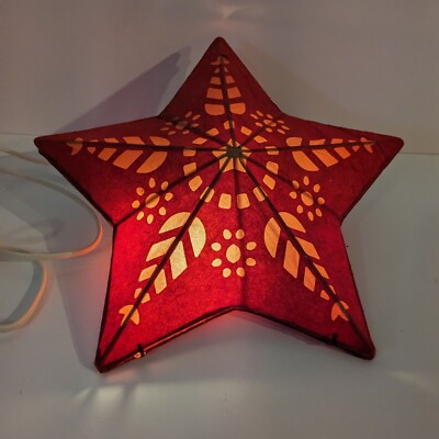 IKEA Strala Red Star Light with Cord and Bulb 2015, Hanging Art