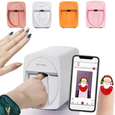O'2NAILS Portable Nail Printer Mobile APP DIY Nail Art Printing