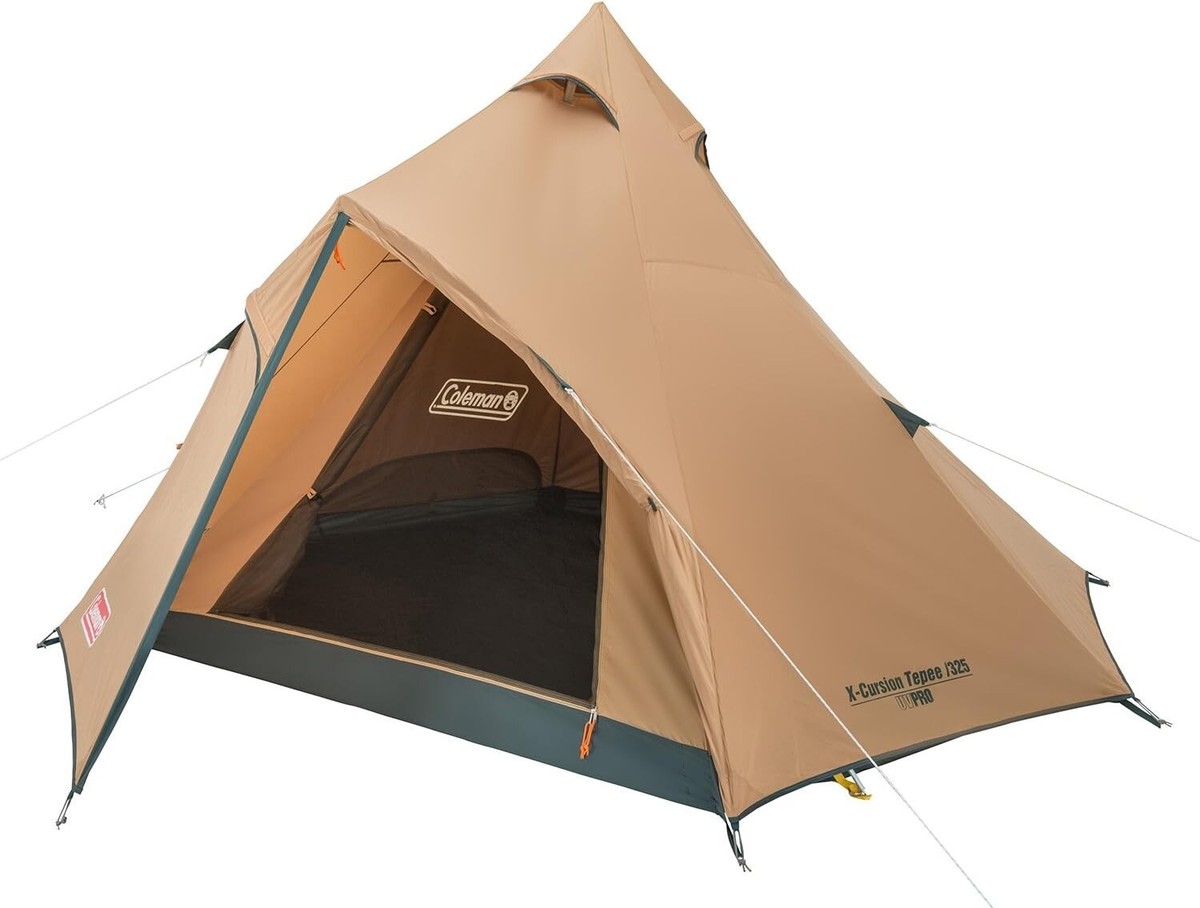 Coleman Excursion Teepee 325 Tent Camp Outdoor for 3 to 4 People