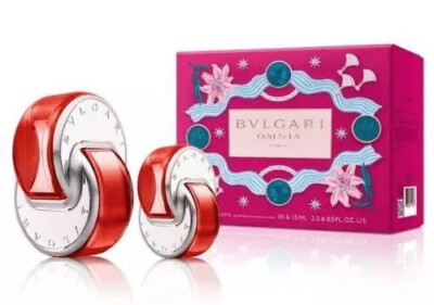 Bvlgari Omnia Coral Women 2 Pcs Set 2.2 oz & 0.5 oz Eau De