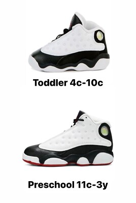 Air Jordan Retro 13 He got game White red black NEW Toddler