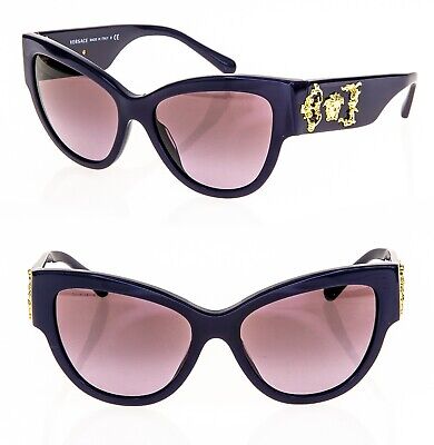 VERSACE Baroque Icon Medusa Logo 4322 Purple Gold VE4322 Cat Eye