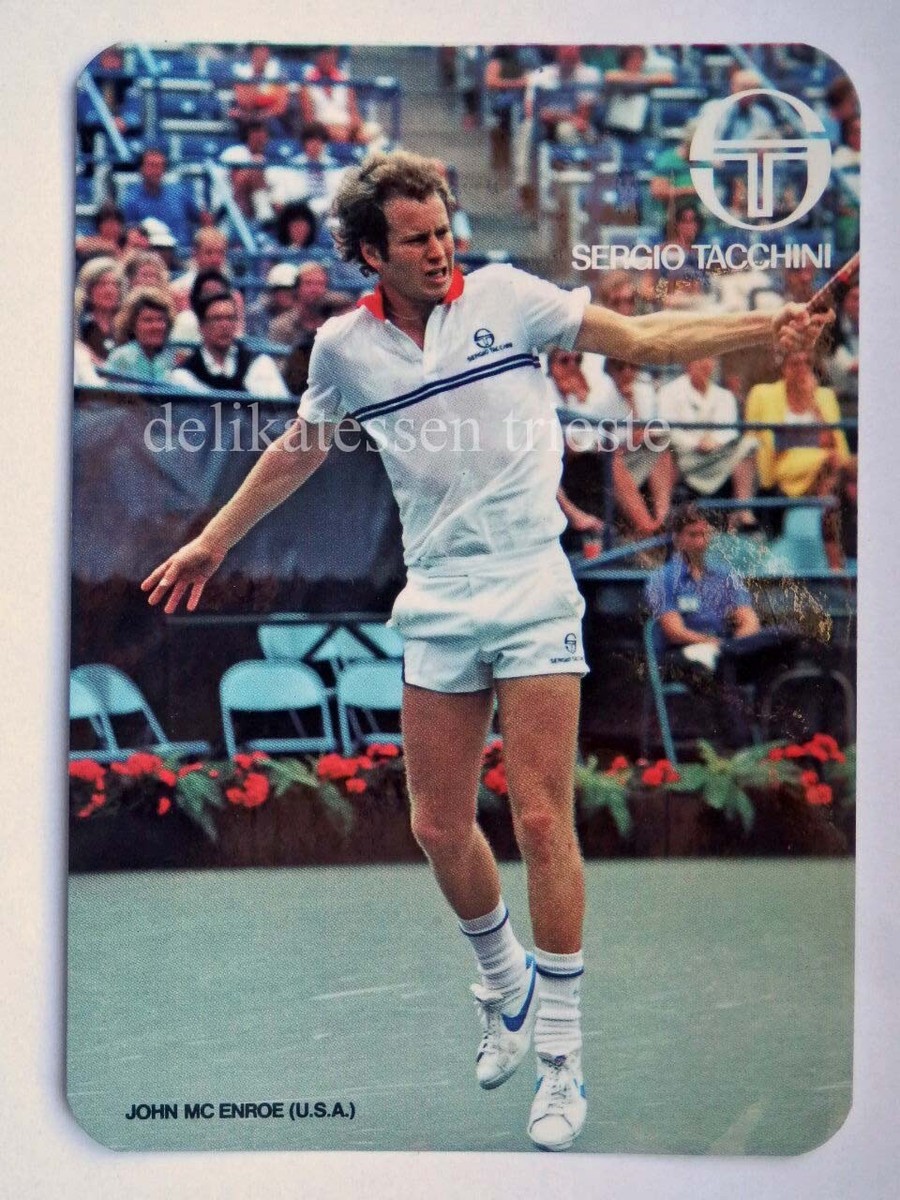 80s SERGIO TACCHINI John McEnroe Italy