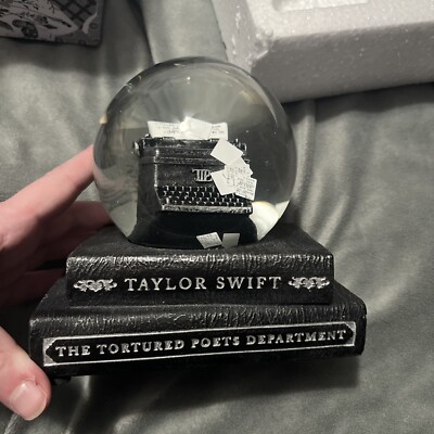 Taylor Swift Tortured Poets Snow Globe TTPD Christmas Holiday